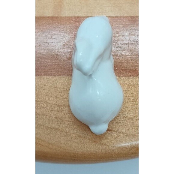 Vtg White Rabbit Figurine Tiny Bunny Easter Spring - Picture 5 of 7